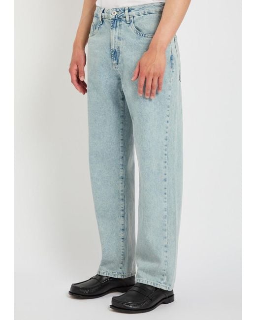 MKI Miyuki-Zoku Blue Classic Straight-Leg Jeans for men