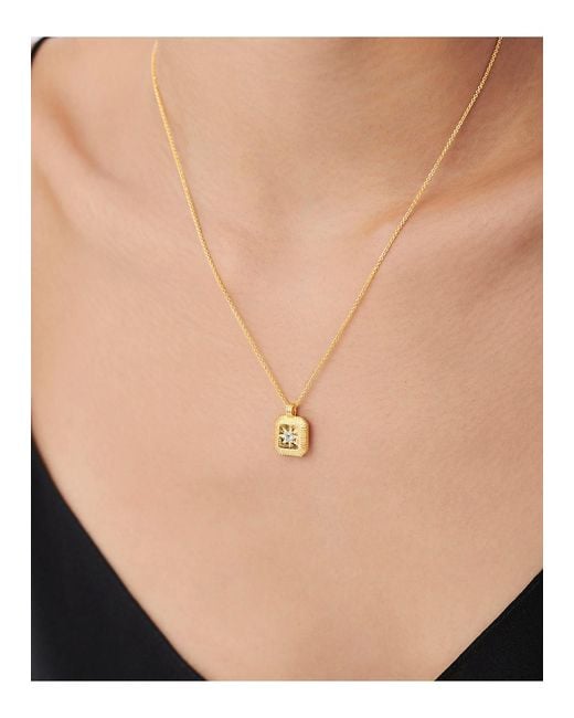 Missoma Metallic April Birthstone 18Kt-Plated Necklace