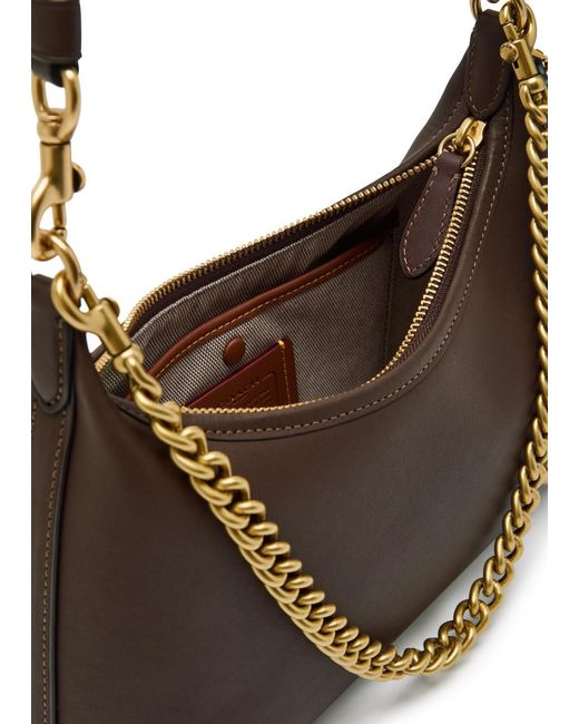COACH Gray Juliet 25 Leather Shoulder Bag