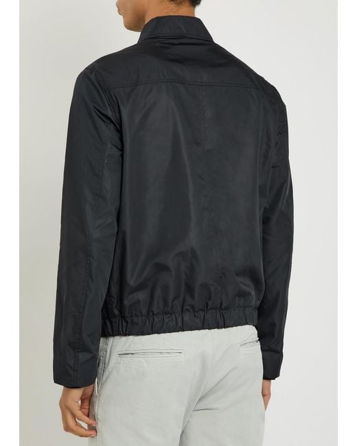 Slowear Black Shell Bomber Jacket for men