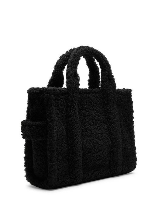 Marc Jacobs Black The Tote Medium Faux Shearling Tote
