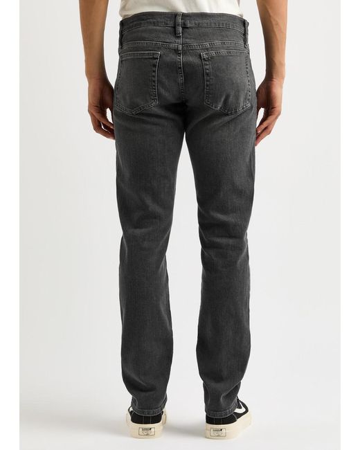 FRAME Gray L'Homme Slim Slim-Leg Jeans for men