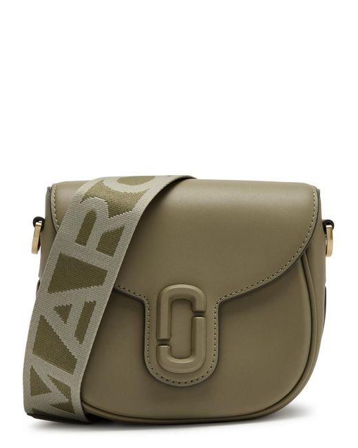 Marc Jacobs Green The J Marc Small Leather Saddle Bag