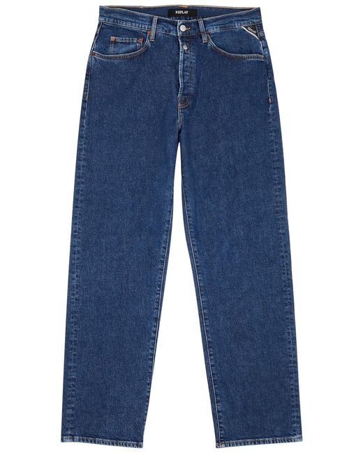 Replay Blue M9z1 Straight-leg Jeans for men
