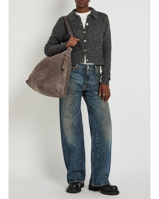 Our Legacy Black Mazzy Alpaca-Blend Cardigan
