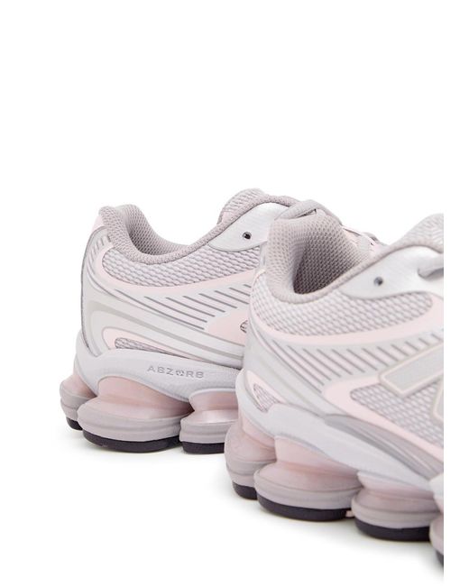 New Balance White Abzorb 2000 Printed Mesh Sneakers