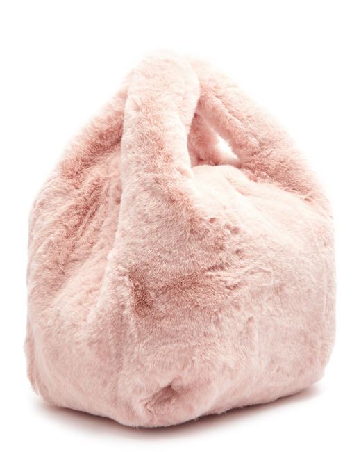 Jakke Pink Bertha Faux Fur Tote