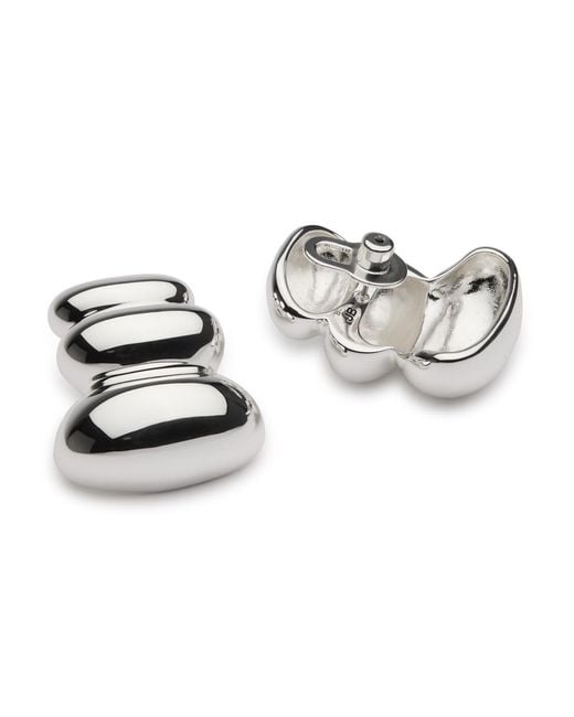 Jenny Bird White Non-Stop Drop Earrings