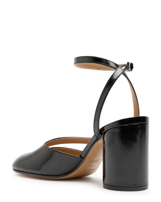 Maison Margiela Black Tabi 80 Patent Leather Sandals