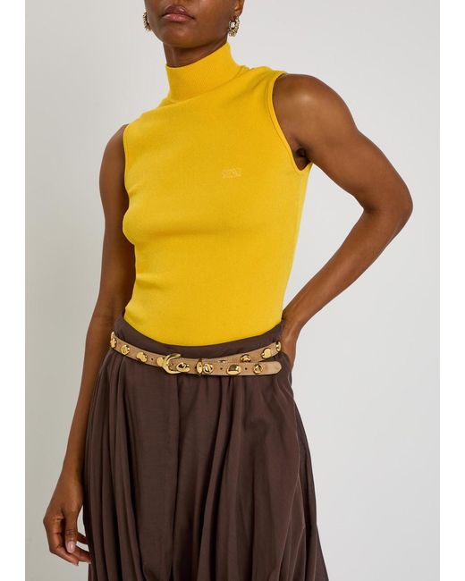 Amanu Multicolor The Vaal Studded Leather Belt