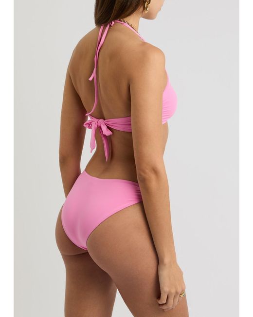 Melissa Odabash Pink Hamburg Halterneck Bikini Top