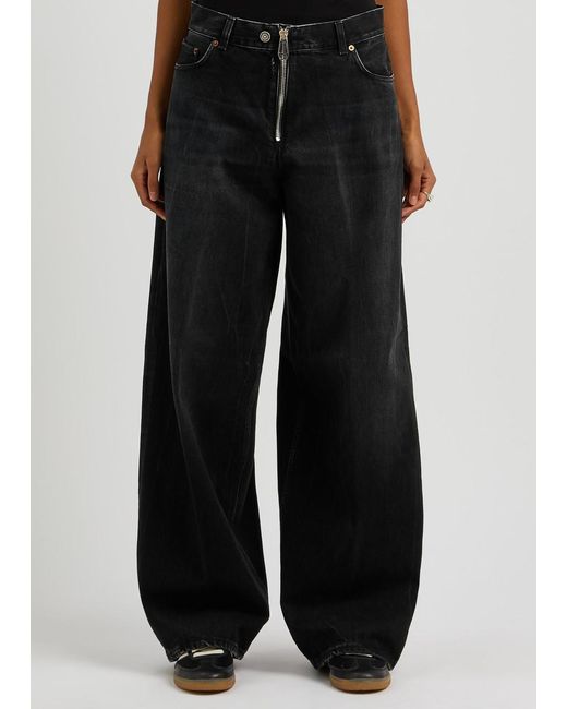 Haikure Black Bethany Wide-leg Jeans