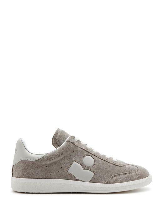 Isabel Marant Gray Bryce Suede Sneakers