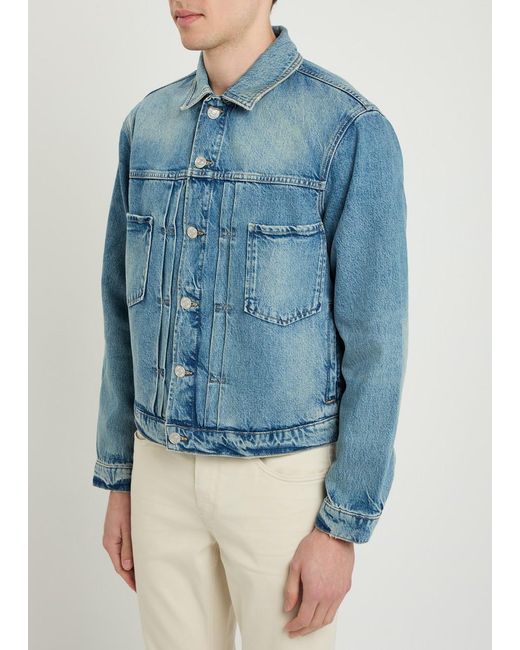 PAIGE Blue Tobin Denim Jacket for men