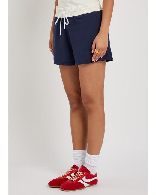 Polo Ralph Lauren Blue Embroidered Cotton Shorts