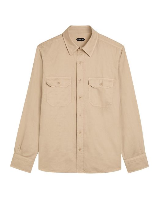 Tom Ford Natural Cotton And Linen-Blend Shirt for men