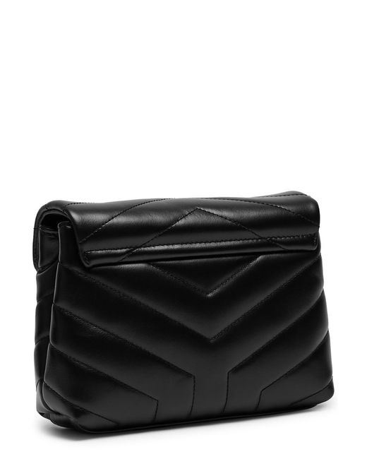 Saint Laurent Black Loulou Toy Quilted Cross Body Bag