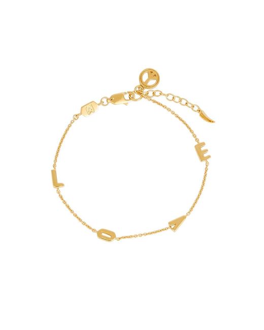 Missoma White Love 18Kt-Plated Bracelet