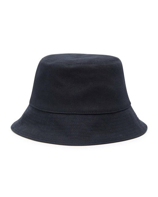 Moncler Blue Reversible Logo Stretch-Cotton And Nylon Bucket Hat for men