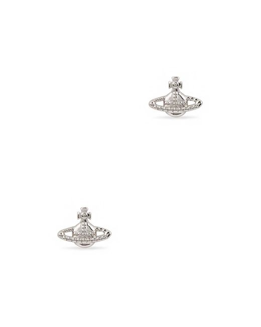 Vivienne Westwood Farah Silver-tone Orb Stud Earrings in Metallic | Lyst UK
