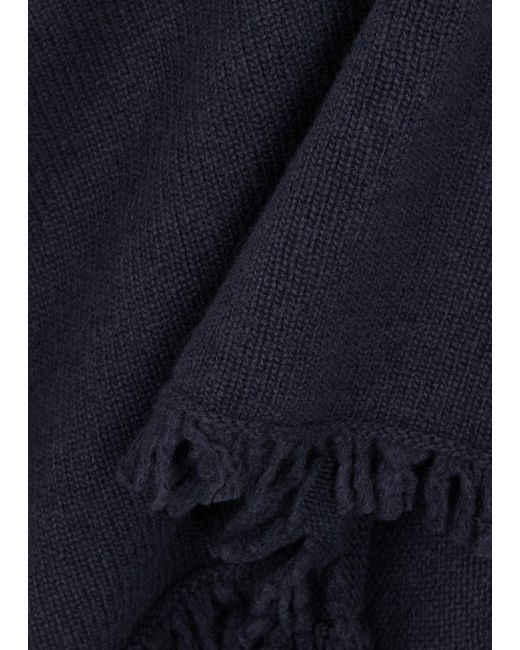Inverni Blue Wool-blend Shawl