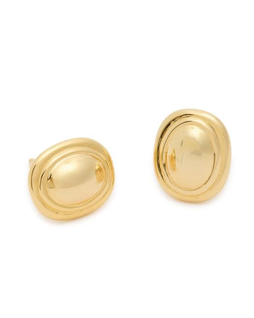 LIE STUDIO Natural The Franka 18Kt-Plated Stud Earrings