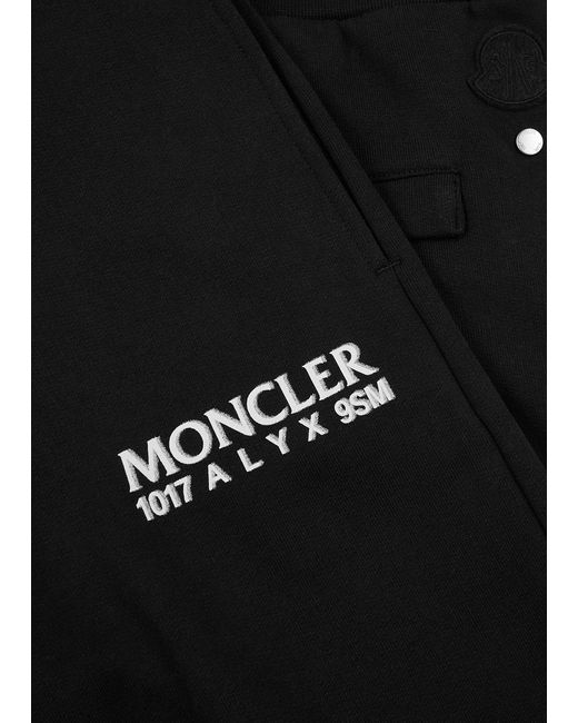 Moncler Genius Black 6 1017 Alyx 9sm Logo Jersey Sweatpants for men