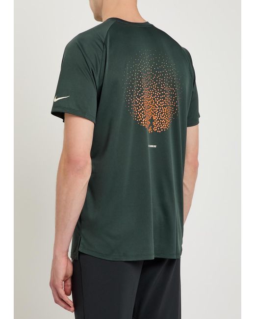Nike Green Distant Dreams Jersey Running T-Shirt for men