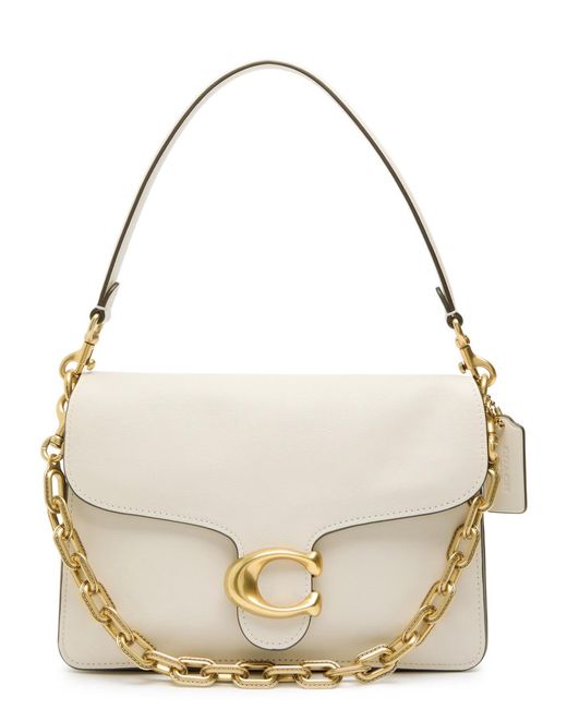 COACH Metallic Tabby Soft Chain Grained Leather Cross-Body Bag