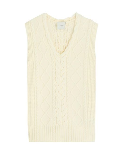 Varley Natural Kay Cable-Knit Vest