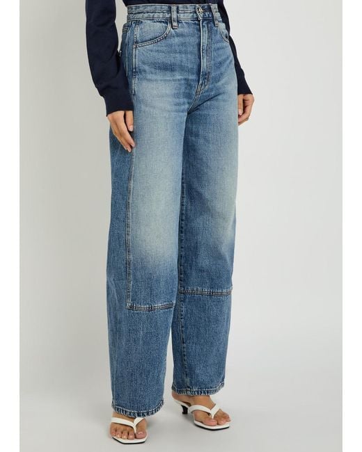 RÙADH Blue The Rhone Wide-Leg Jeans