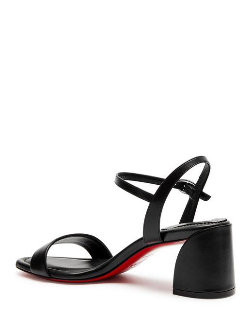Christian Louboutin White Miss Jane 55 Leather Sandals