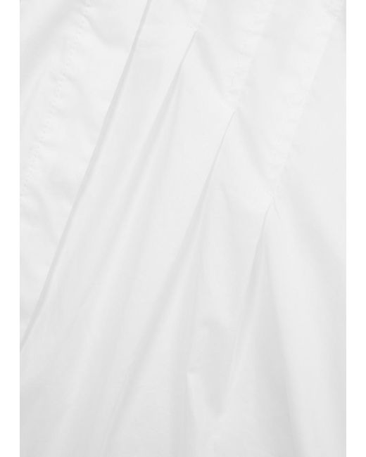 Jonathan Simkhai White Jazz Cut-out Cotton Shirt Dress