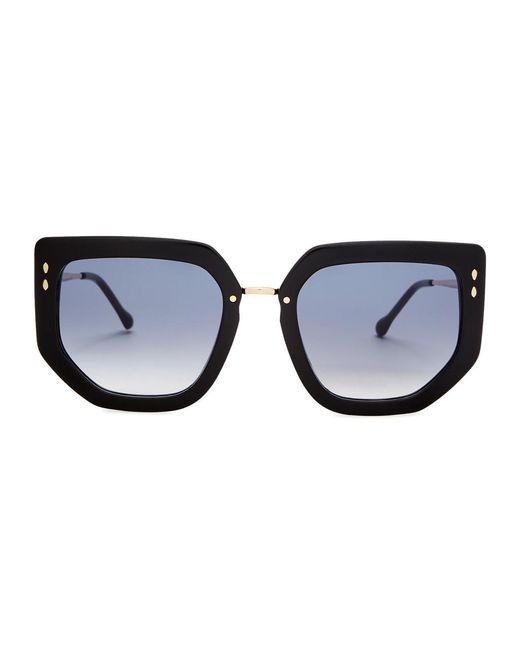 Isabel Marant Blue Oversized Cat-eye Sunglasses