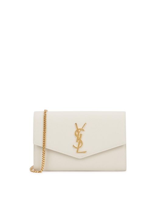 Saint Laurent Natural Leather Wallet-On-Chain, Wallet Bag, , Leather