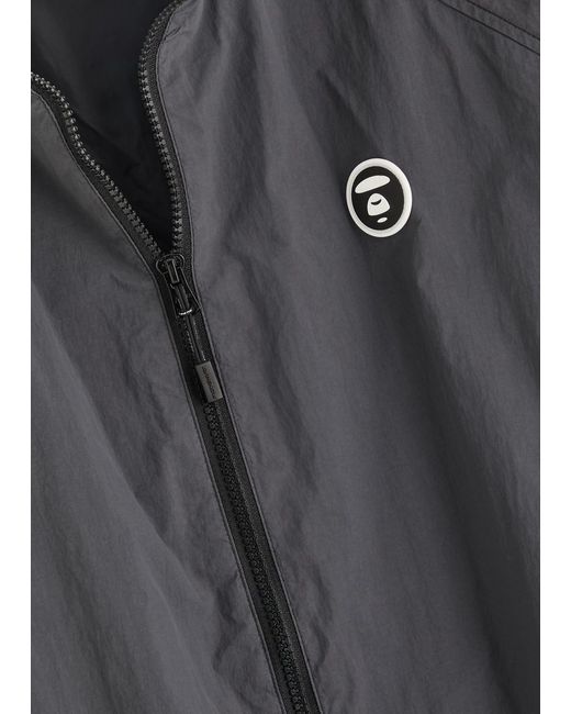 Aape Gray Logo Shell Track Jacket for men