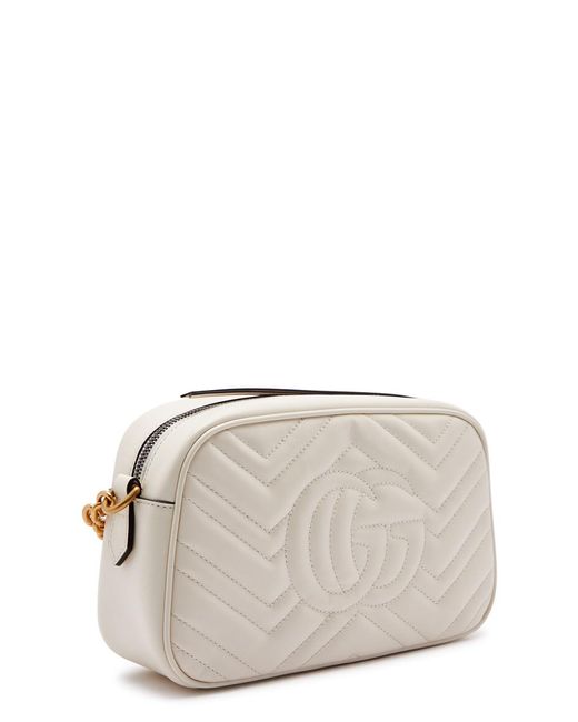 Gucci Natural gg Marmont Small Leather Cross-body Bag