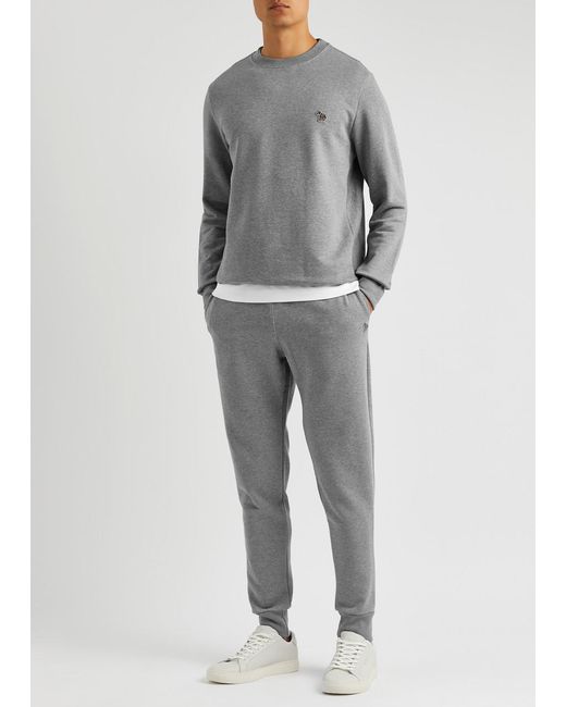 PS by Paul Smith Gray Logo Cotton Sweatpants for men