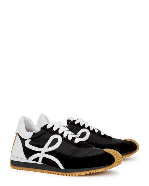 Loewe Black Flow Runner Panelled Sneakers