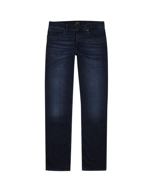 Seven7 Blue 7 For All Mankind Slimmy Luxe Performance+ Dark Jeans for men