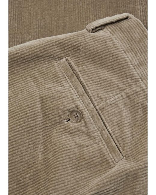 NN07 Natural Bill Tapered Corduroy Trousers for men
