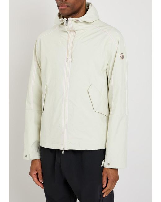 Moncler White Funes Hooded Shell Jacket for men