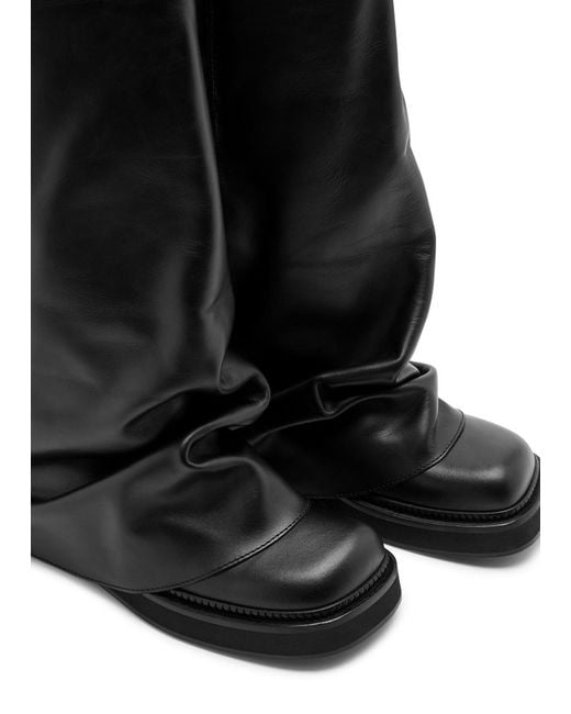 The Attico The Attico Combat Mini Robin black leather boot main image 1