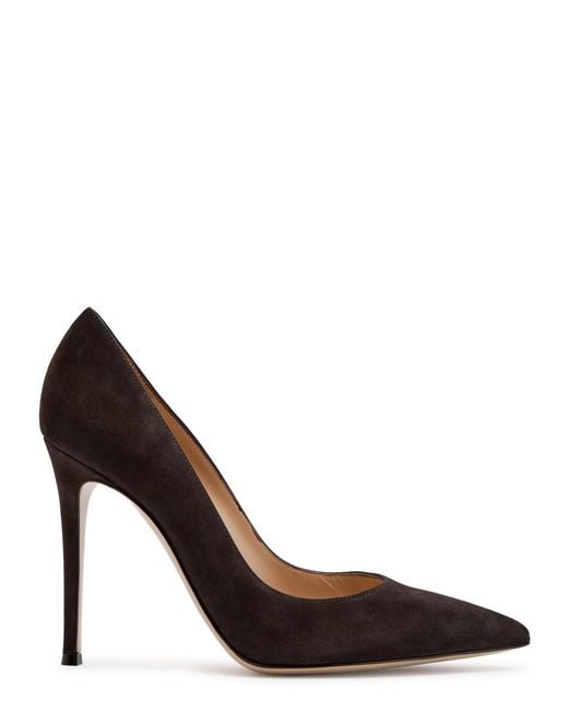 Gianvito Rossi Brown Gianvito 105 Suede Pumps