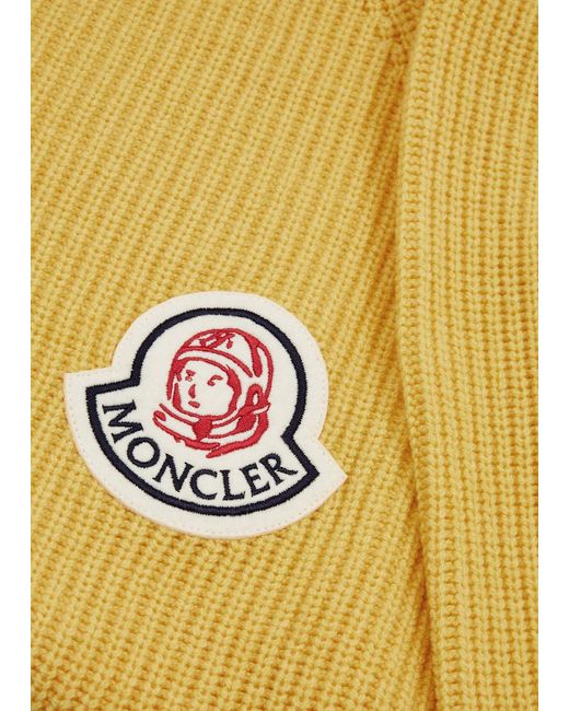 Moncler Genius Yellow X Billionaire Boys Club Ribbed Wool-blend Jumper for men