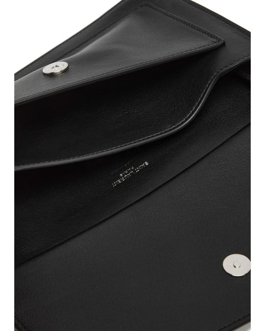 Saint Laurent Gray Leather Belt Bag for men