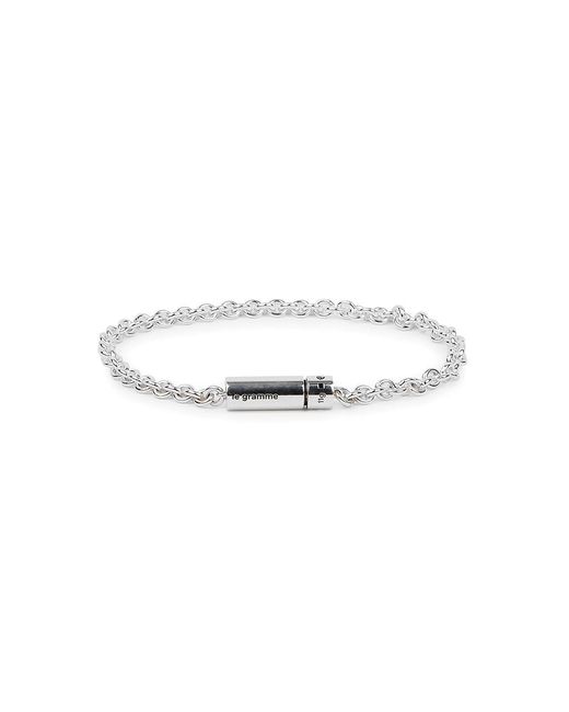 Le Gramme White 11g Polished Sterling Chain Bracelet for men
