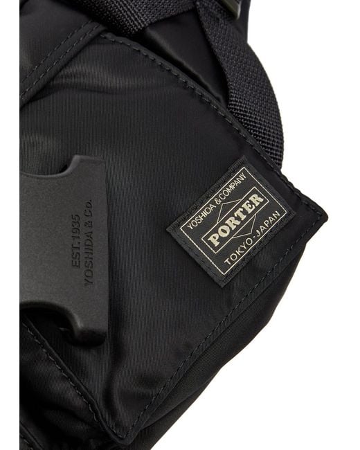 Porter-Yoshida and Co Black Tanker Nylon Belt Bag for men