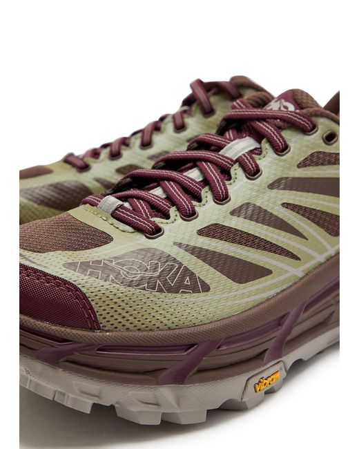 Hoka One One Brown Mafate Speed 2 Panelled Mesh Sneakers