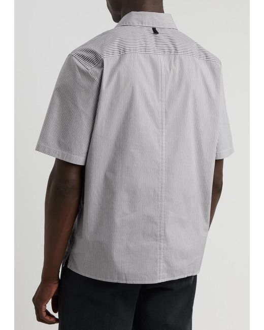 Rag & Bone Gray Dalton Striped Cotton-Blend Shirt for men